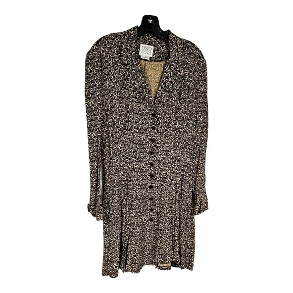 Designer Norma Kamali Dress Long Sleeve Nice Design Sz 8 - Picture 2 of 12